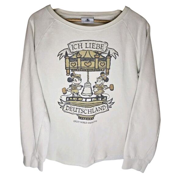 Epcot World Showcase Sweatshirt Germany Disney Parks Mickey Minnie Deutschland - Picture 1 of 12